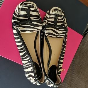 Kate Spade zebra loafers
